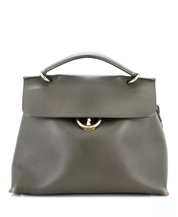 

Большая сумка Jet Set Top Handle из кожи Pre-Owned Salvatore Ferragamo, зеленый