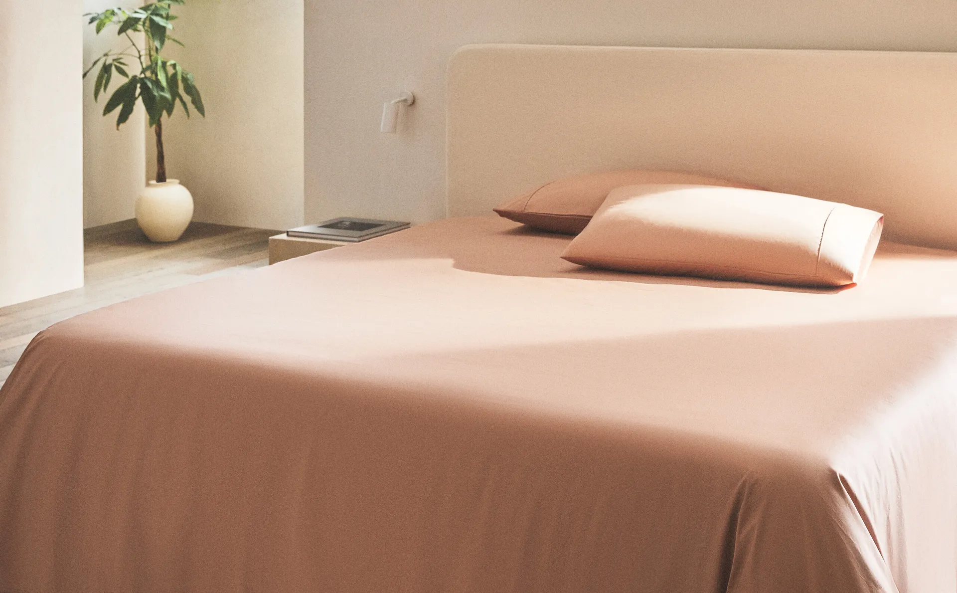 

(300 нитей) пододеяльник из хлопкового перкаля Zara Home, розовый