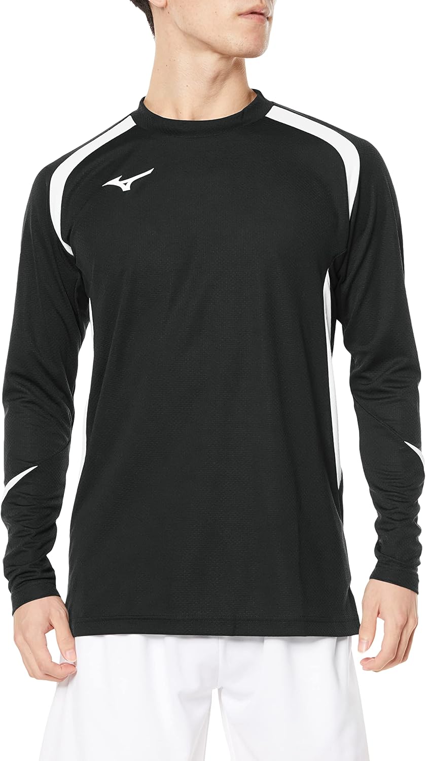 

Волейбольная толстовка Mizuno V2MA2123, игровая толстовка, с длинным рукавом, влагоотводящая, быстросохнущая, доступна в детском варианте, черно-белый, Черный, Волейбольная толстовка Mizuno V2MA2123, игровая толстовка, с длинным рукавом, влагоотводящая, б