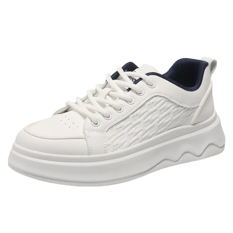 

Белые кроссовки Height Increasing Waterproof Slip Resistant Casual Skateboard Shoes мужские WARRIOR, белый синий