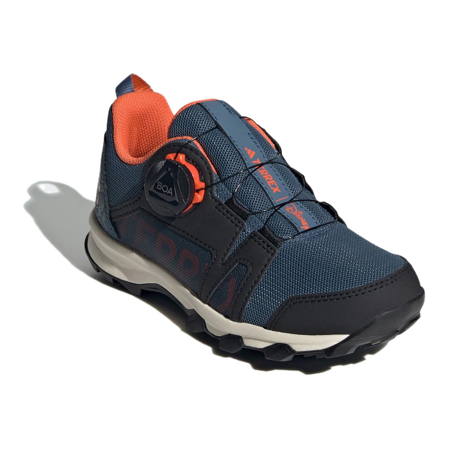 Кроссовки Disney Kids Kids Low-top Miracle Cyan/Black/Half Impact Orange Adidas, черный — фото 4