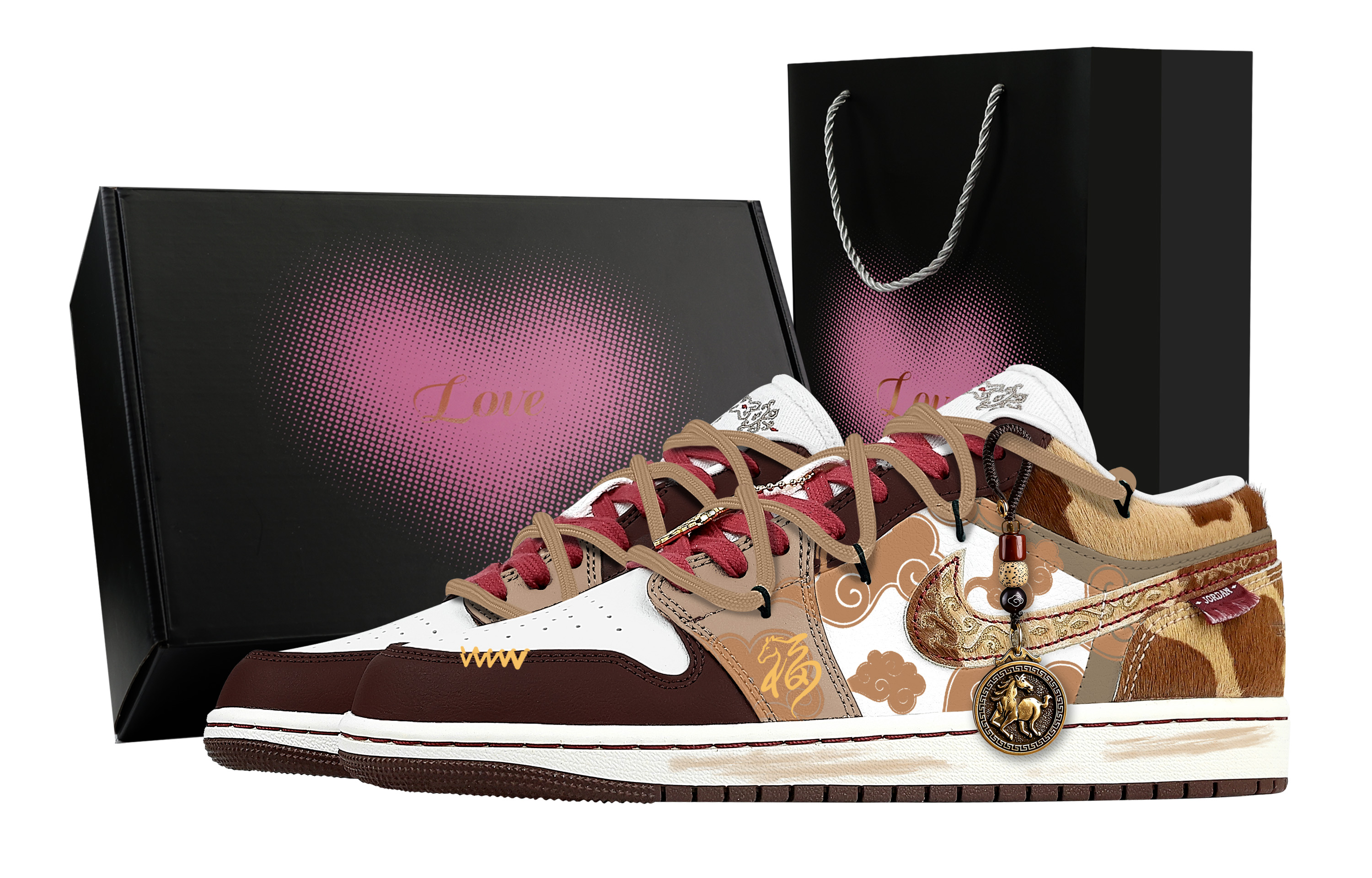 

Jordan Кроссовки Air 1 Vintage мужские низкие Yellow/Brown