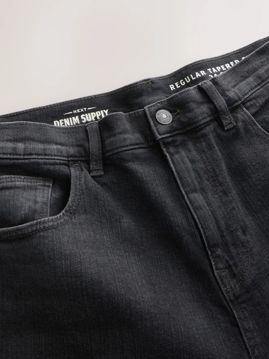 Зауженные джинсы Next, Black Denim — фото 3