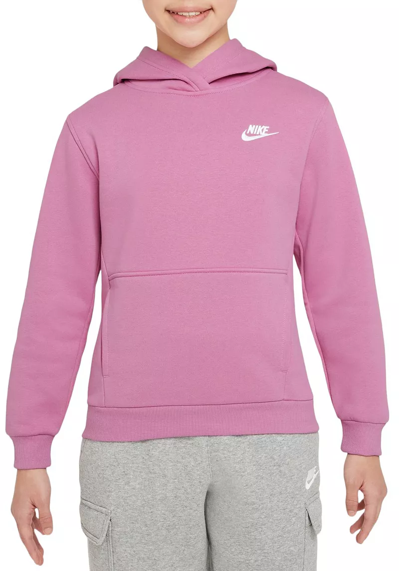 

Флисовая худи Nike All Kids Fit Sportswear Club, цвет Magic Flamingo