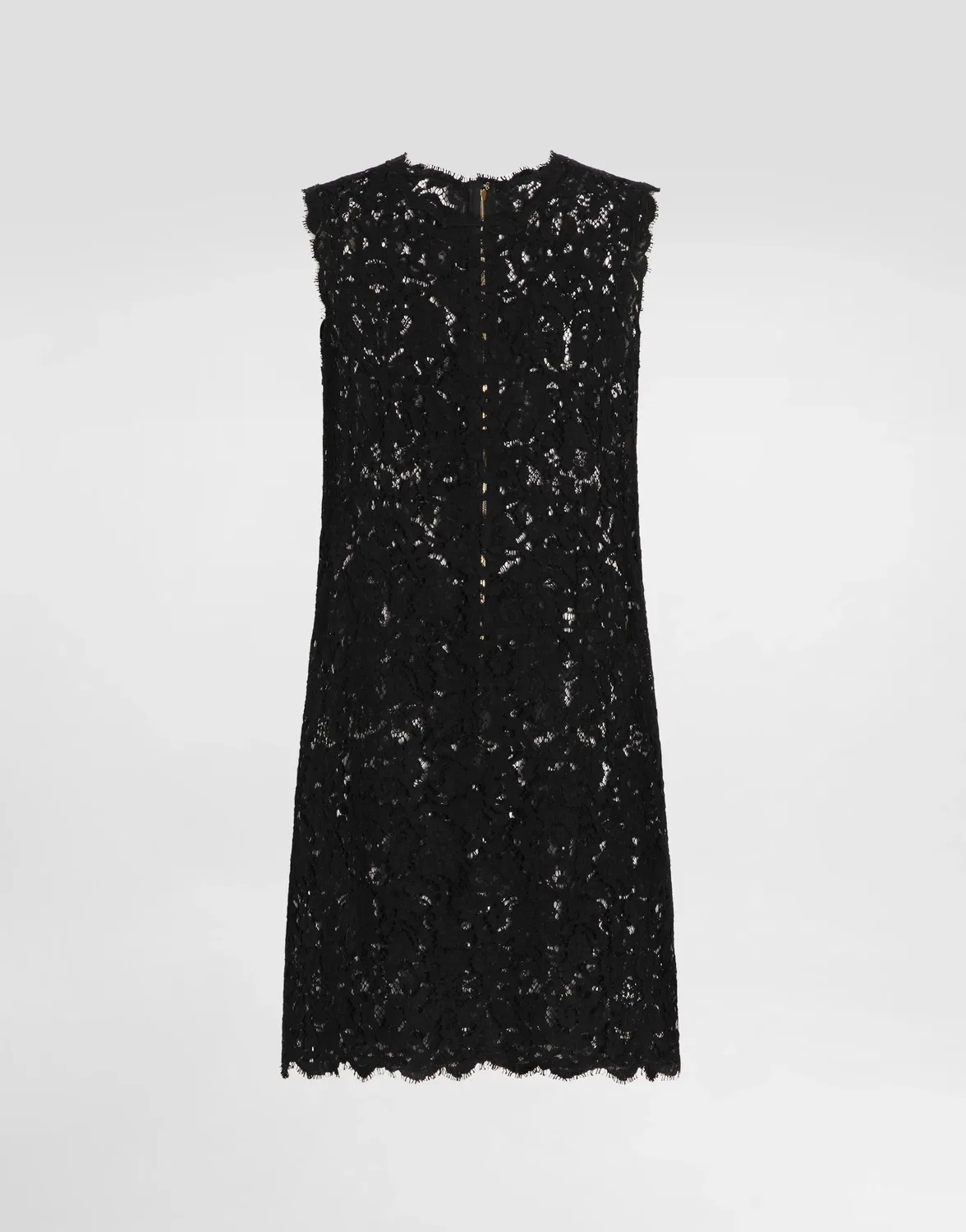 Платье из кордонетного кружева DOLCE & GABBANA, черный