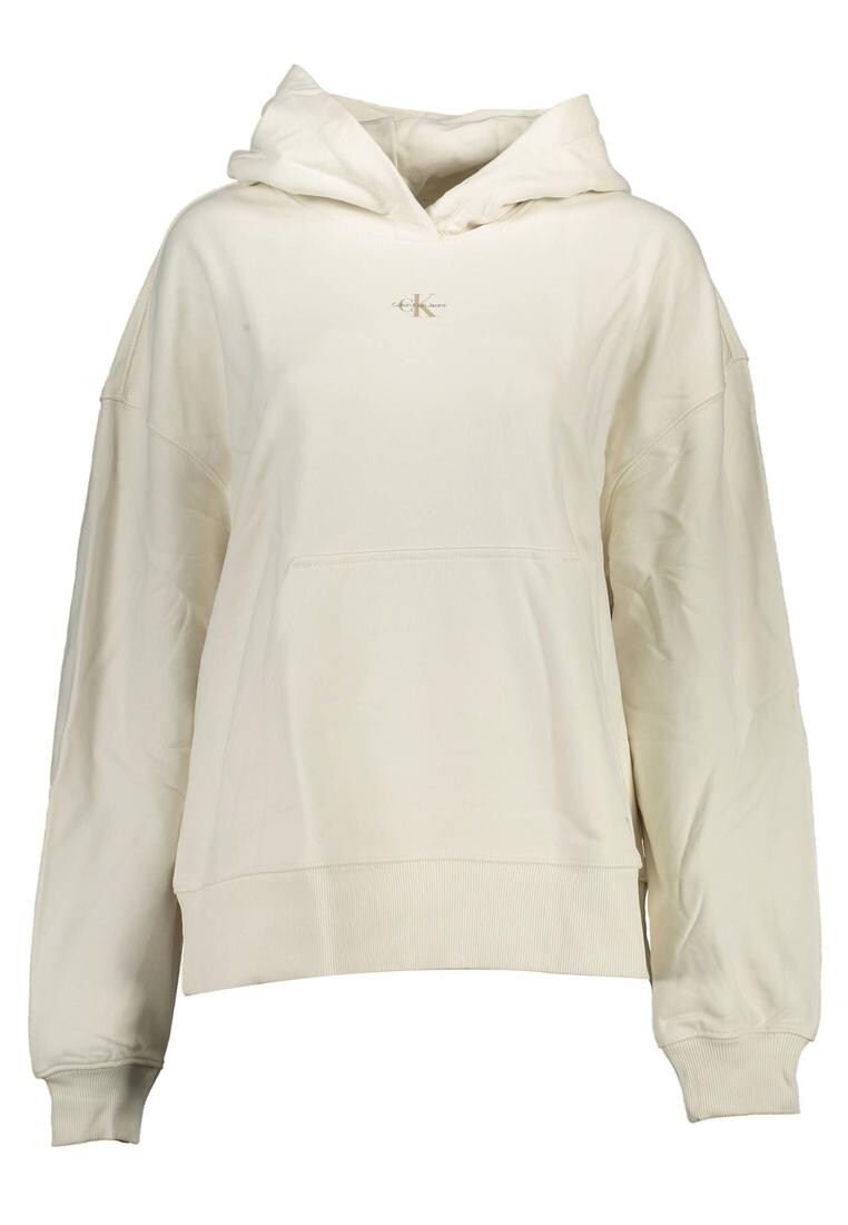 

Хлопковая толстовка с капюшоном Calvin Klein, белый