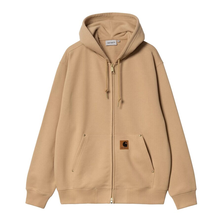 

Свитер с капюшоном на молнии Carhartt WIP Zip-Up Hoodie, светло-коричневый