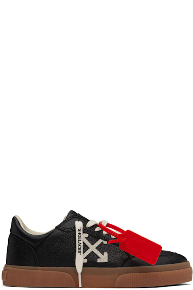 

Черные кроссовки из вулканизированной кожи Off-White