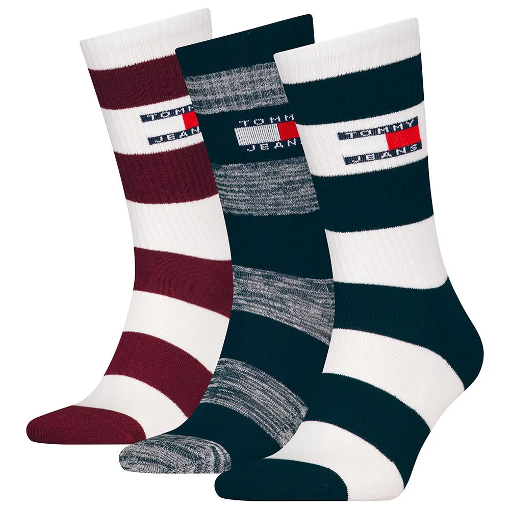 

Носки Tommy Hilfiger 701229896 crew 3 pairs, разноцветный