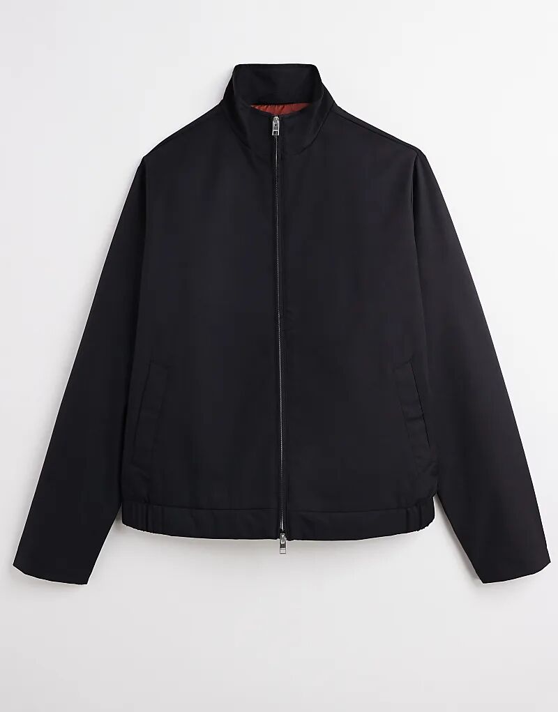 

Харрингтон JJ Rebel с двойной молнией черного цвета