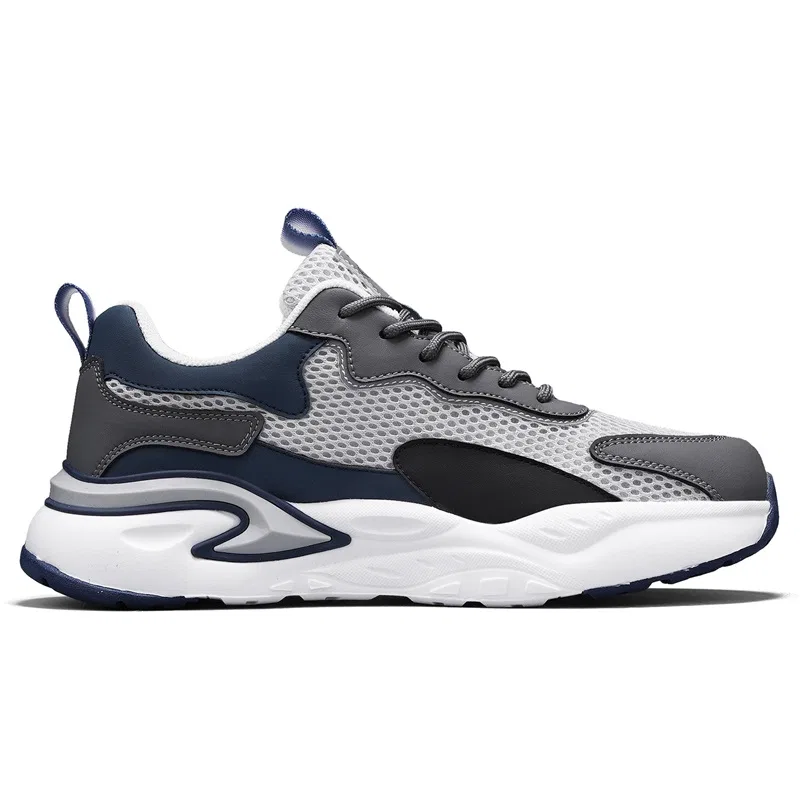 Кроссовки повседневные на платформе YEARCON Light Gray/Blue — фото 3