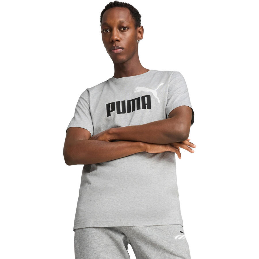 

Футболка Puma Ess 2 Color No. 1 Logo Tee, серая, мужская