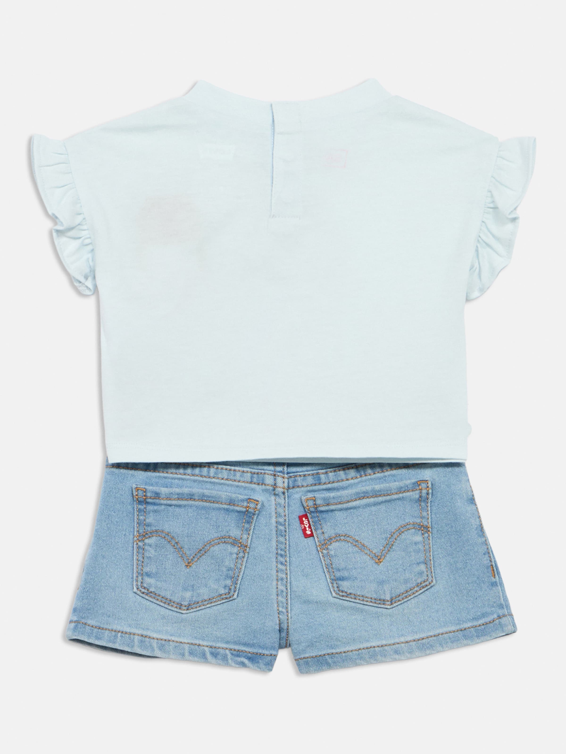 Levi's Kids Джинсовый синий набор, пастельно-голубой — фото 2