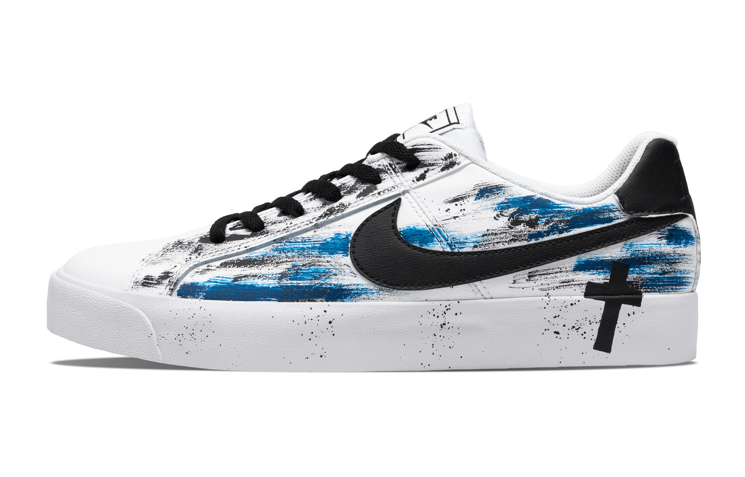 

Кроссовки Nike Court Royale Skateboarding Shoes Unisex Low-top Black/Blue, черный