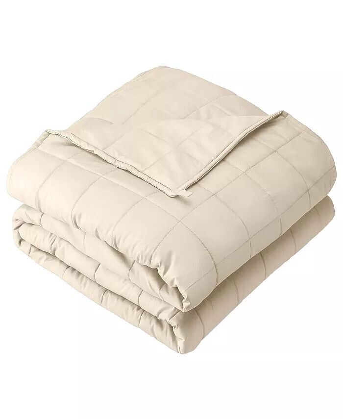 

Утяжеленное одеяло, 7 фунтов (60 x 40 дюймов) Bare Home, бежевый
