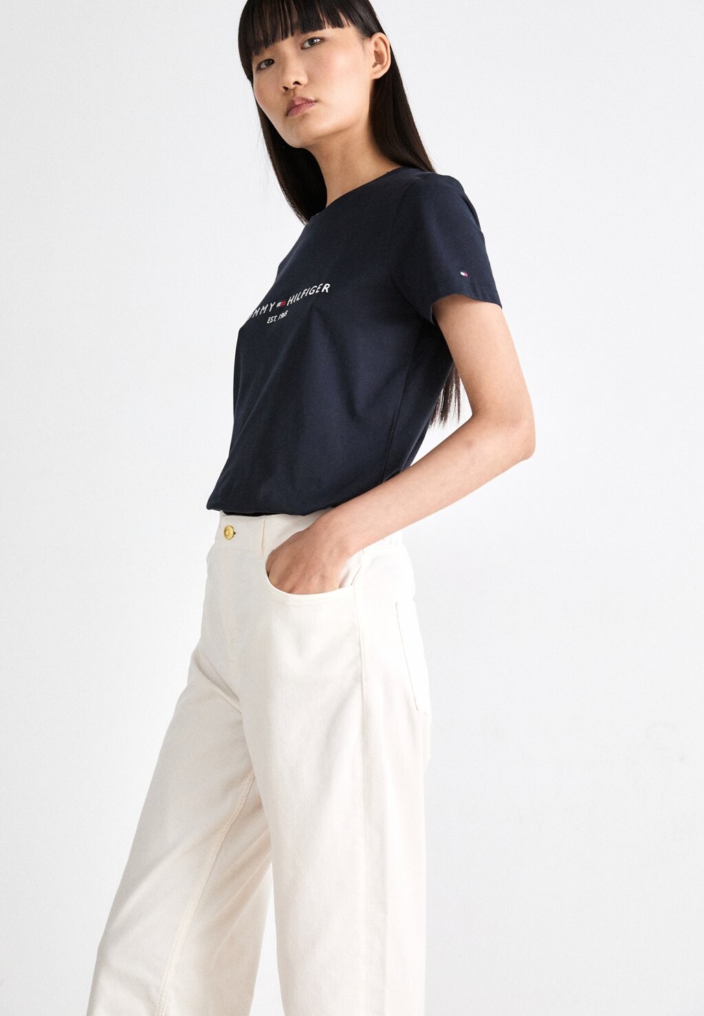 

Брюки RELAXED STRAIGHT PANT Tommy Hilfiger, белый