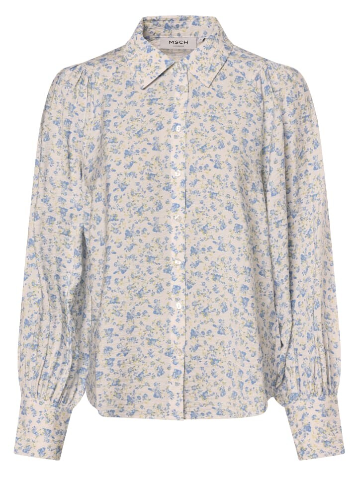 

Блуза MOSS COPENHAGEN MSCHLaurelle, цвет weiß hellblau