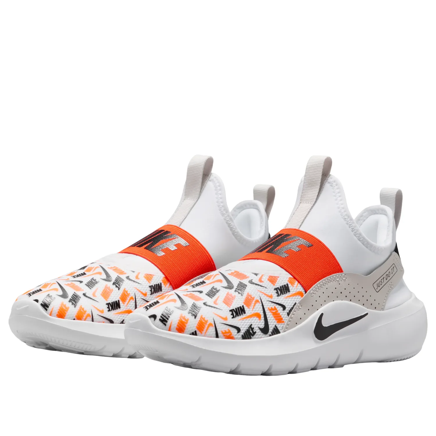 (GS) Кроссовки Nike Flex Runner 4 'White Safety Orange' — фото 4