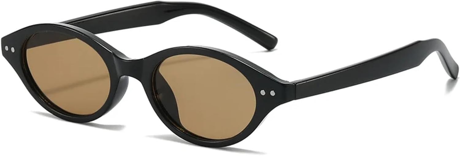 

Солнцезащитные очки с защитой от УФ-излучения UV400 | Маленькие овальные очки на заклепках | Для женщин и мужчин | Линзы конфетных цветов | Для занятий спортом на открытом воздухе и вождения DSVIGF, 13155-c4