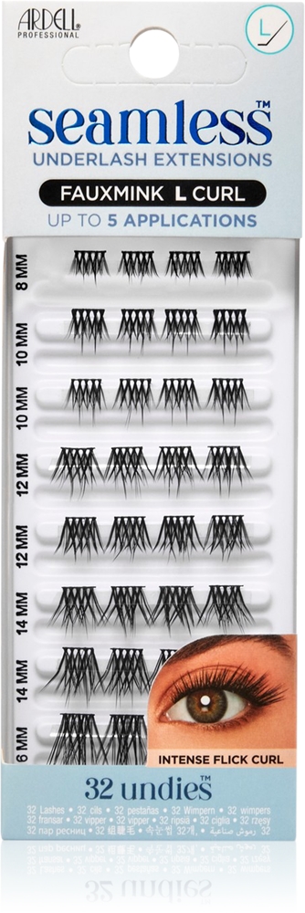 

Бесшовные сменные легкие современные накладные ресницы из искусственной норки Ardell, l curl 32 шт