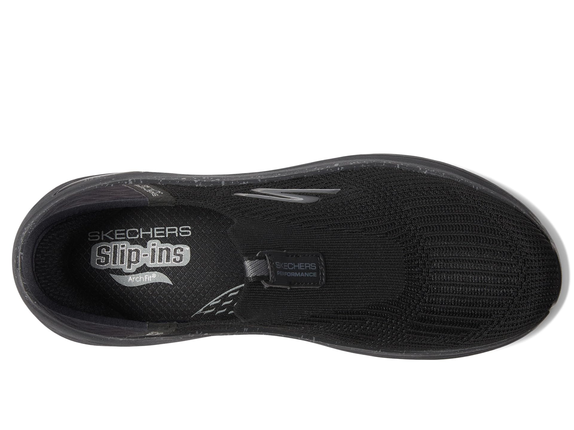 Кроссовки SKECHERS Max Cushioning Arch Fit Fluidity Hands Free Slip-Ins, черный — фото 2