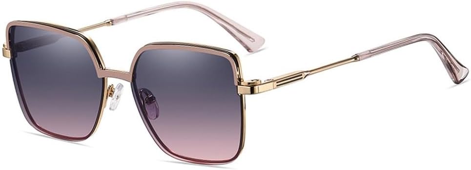 

Солнцезащитные очки с магнитным зажимом, квадратная оправа, металлические очки для женщин, модные солнцезащитные очки, поляризованные очки для вождения, аксессуары для женщин WNCKSQ, Grey Pink Lens