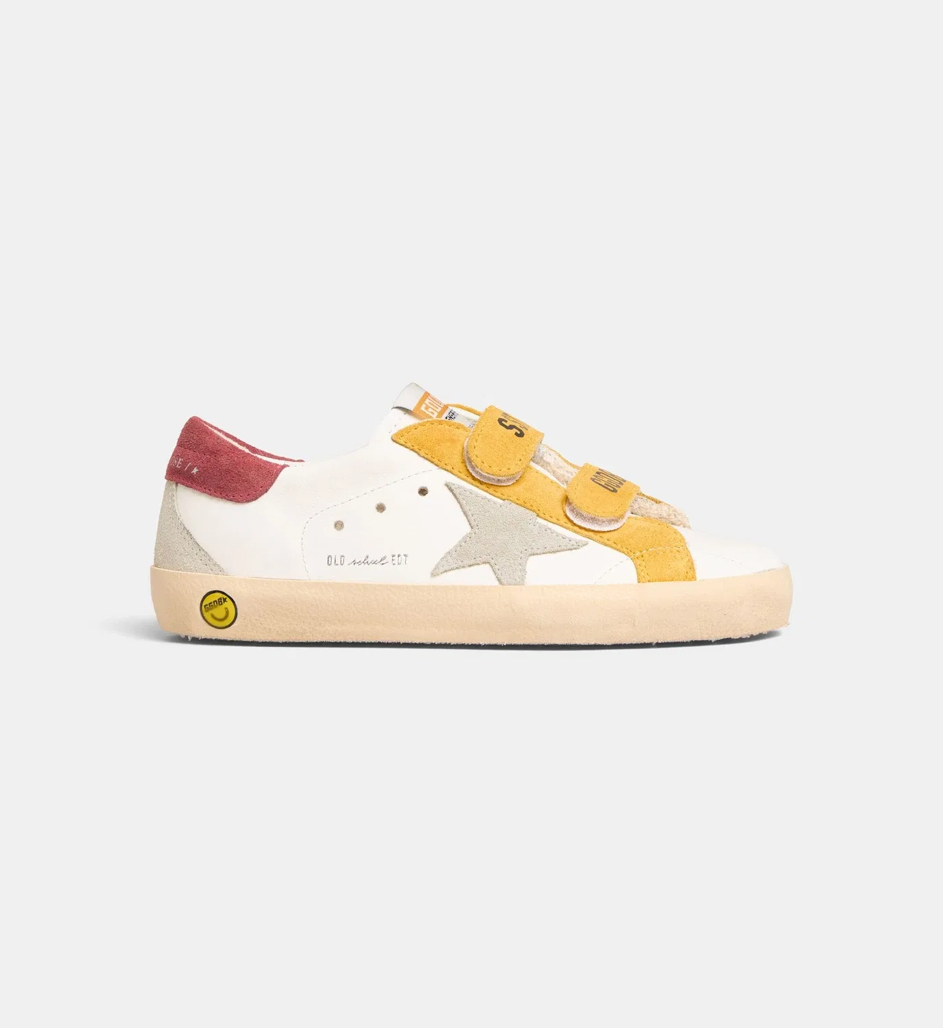 Низкие кеды Old School из кожи с эффектом потертости Golden Goose, мультиколор