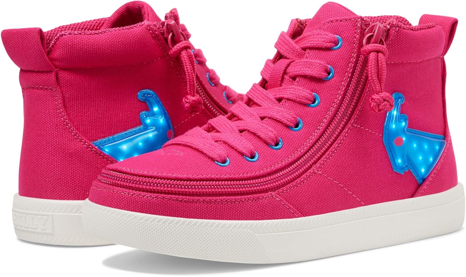 Детские кроссовки Billy Footwear унисекс-детские розово-голубые со светящимися элементами Billy Classic Dr High