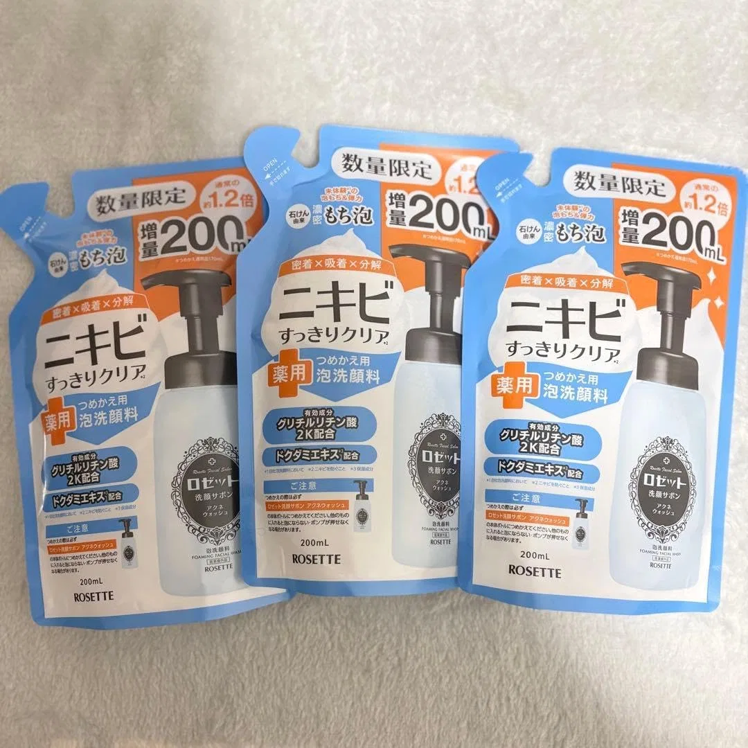 Гель для умывания Rosette Acne Clear, 200 мл, набор 3 шт