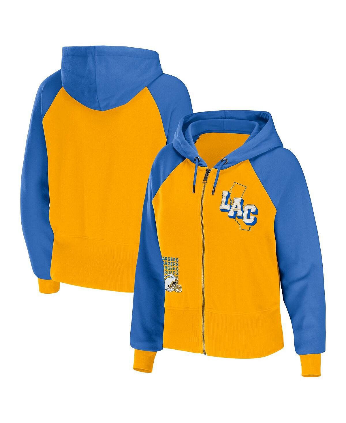 

Женская худи с молнией во всю длину золотого цвета Los Angeles Chargers Colorblock WEAR by Erin Andrews, золотой, Желтый, Женская худи с молнией во всю длину золотого цвета Los Angeles Chargers Colorblock WEAR by Erin Andrews, золотой