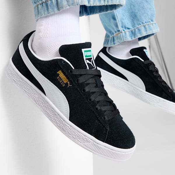Кроссовки для больших детей Suede Classic Puma, черный — фото 2