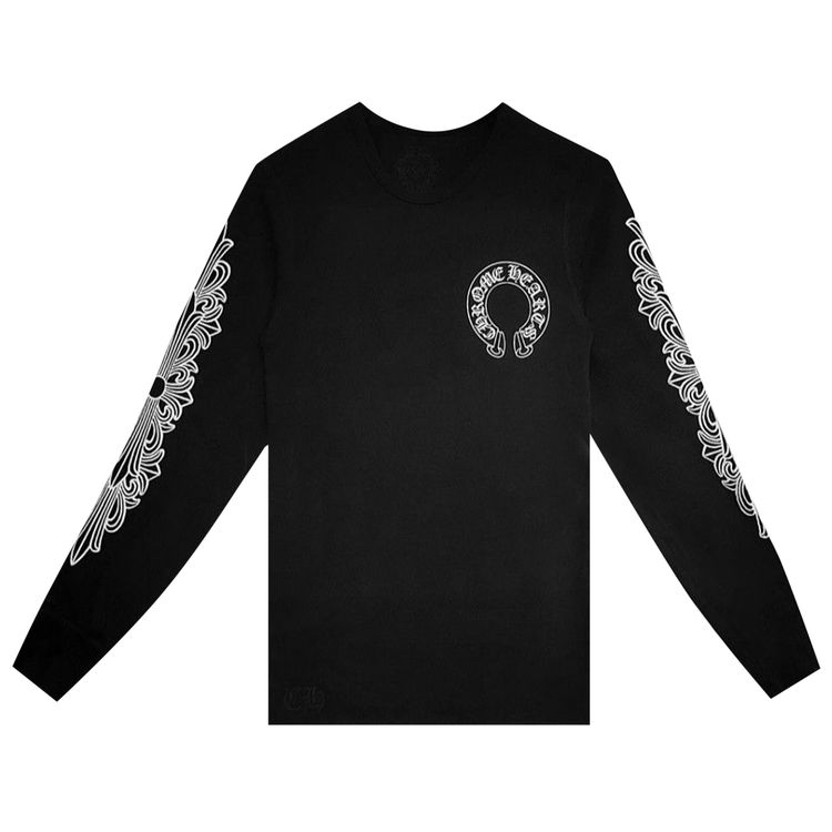 

Футболка Chrome Hearts Horseshoe Thermal Waffle T-Shirt 'Black', черный