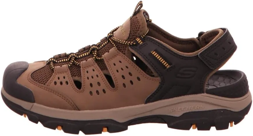 Мужские сандалии Skechers Tresmen Menard, Brown Black Synthetic Mesh — фото 2
