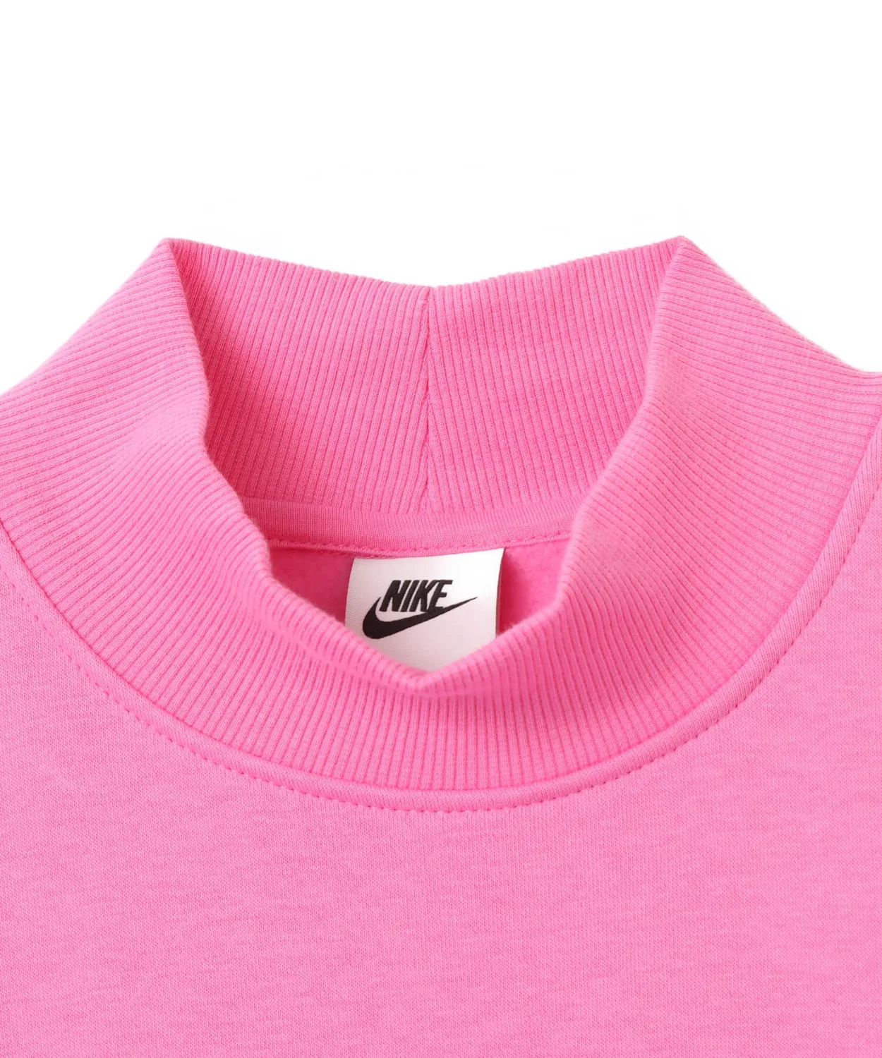 Свитшот женский Nike Sportswear Phoenix Fleece оверсайз с высоким воротником чёрный — фото 3
