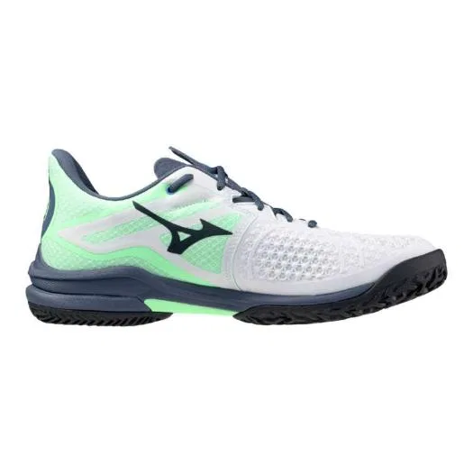 Теннисные кроссовки «Wave Exceed Tour 6 OC» от Mizuno, White X Mint X Blue — фото 3