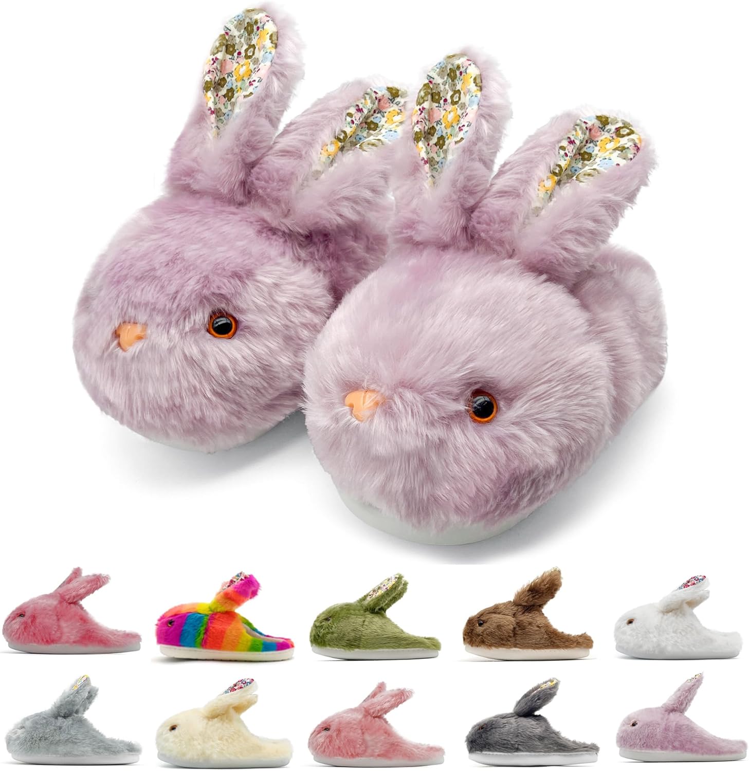 

Домашние тапочки в виде зайчиков для женщин и мужчин Vinnercoco, фиолетовый