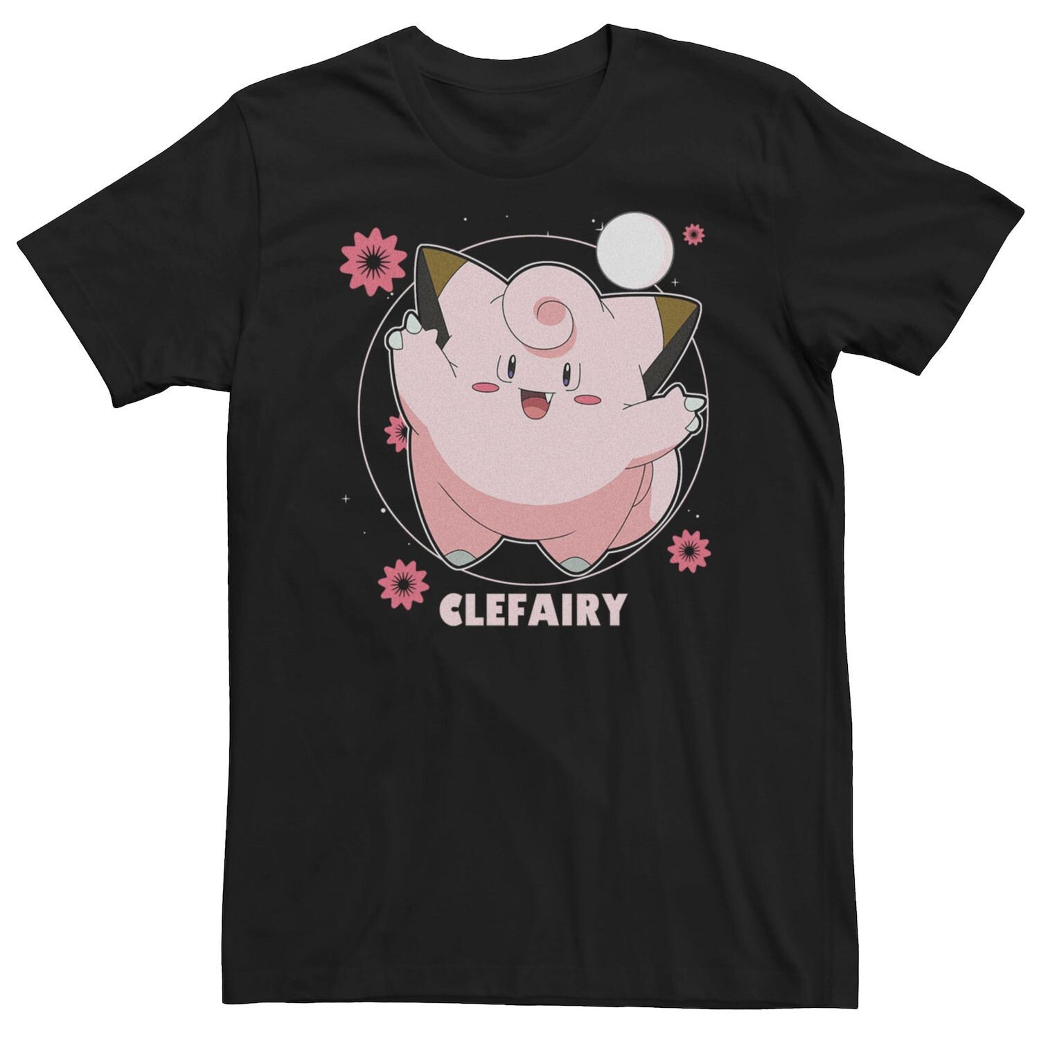 

Мужская футболка Pokémon Clefairy Fairy Dance с розовыми цветами Licensed Character, Розовый, Мужская футболка Pokémon Clefairy Fairy Dance с розовыми цветами Licensed Character