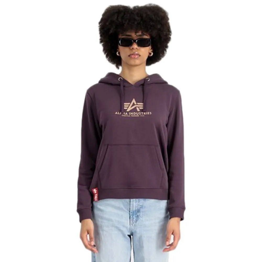 

Худи Alpha Industries New Basic, фиолетовый
