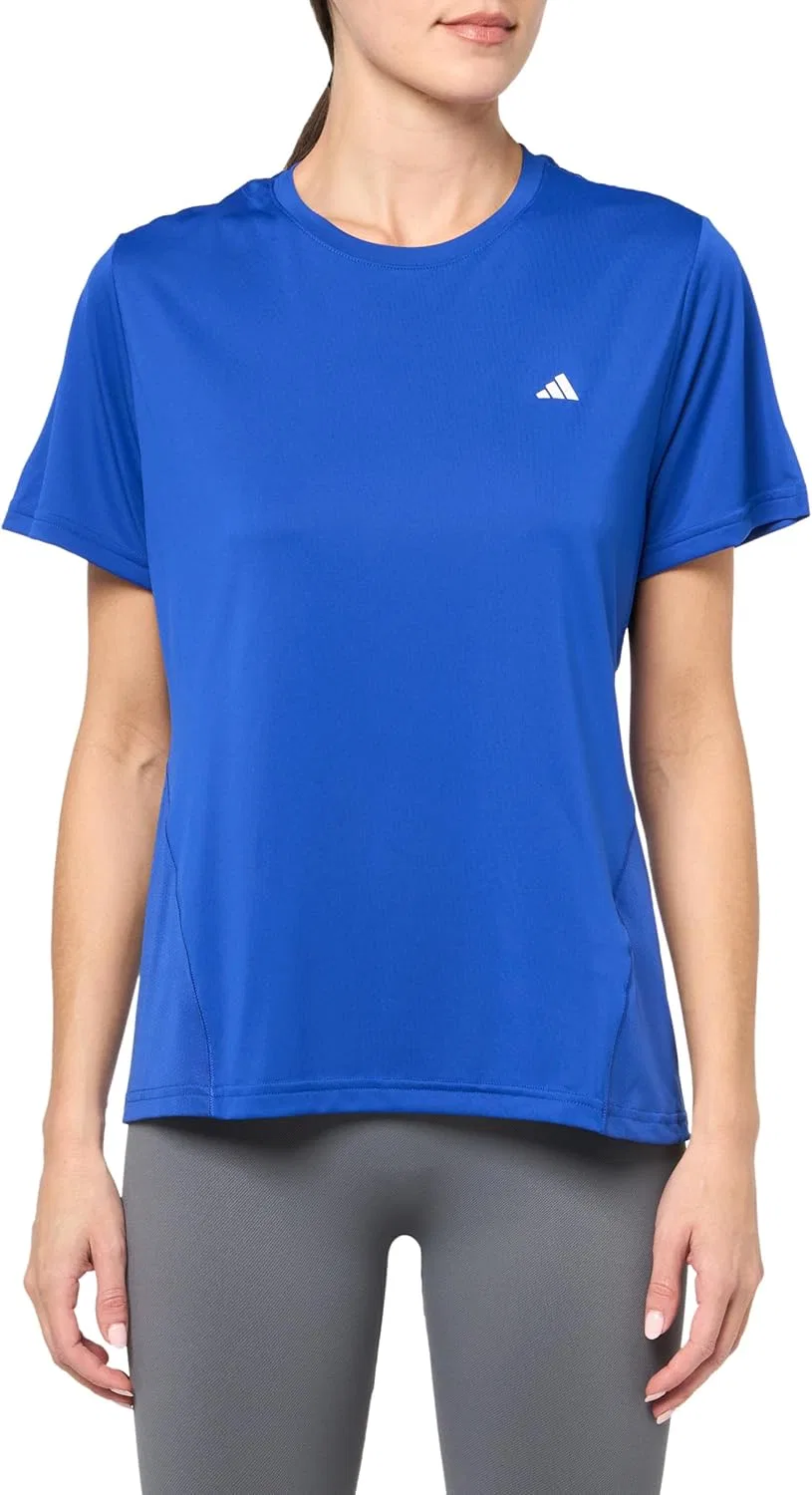 Топ женский с сетчатой спинкой, adidas, Semi Lucid Blue