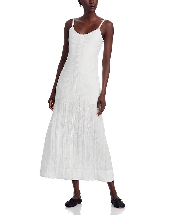 

Платье "Evelyn" с плиссировкой Proenza Schouler White Label, белый