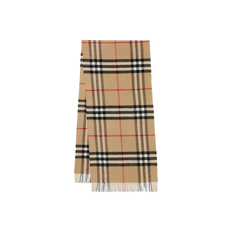 

Burberry Кашемировый шовный шарф, Brown