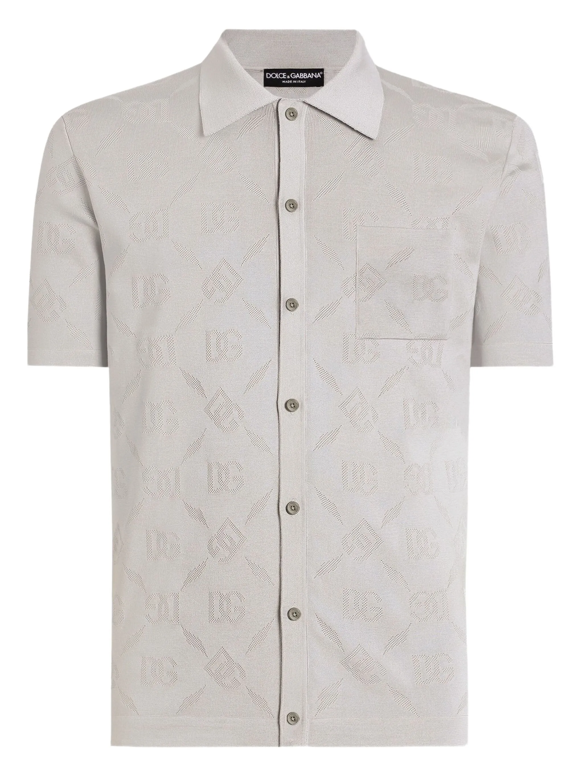

Рубашка с монограммой Dolce & Gabbana, серый