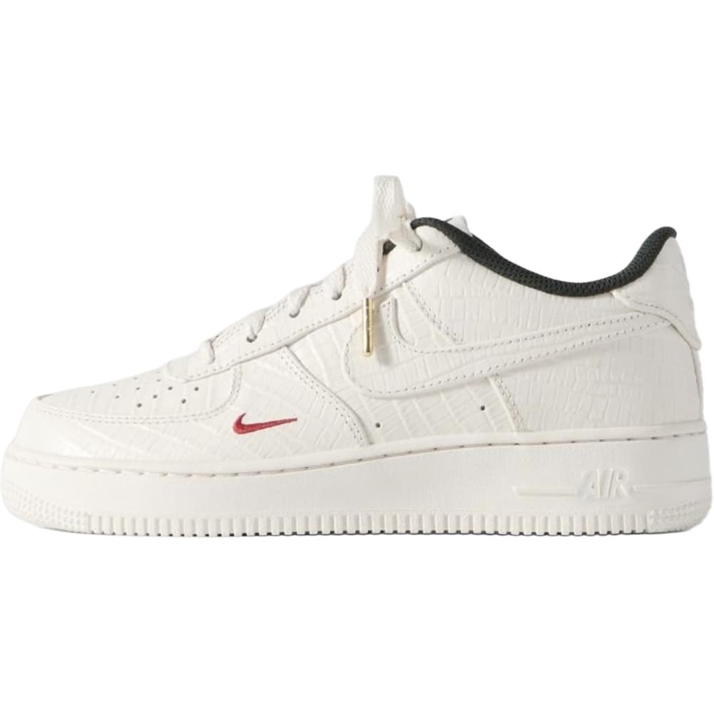 Nike KITH x Air Force 1 Low top детские скейтборд-кроссовки White Red для подростков