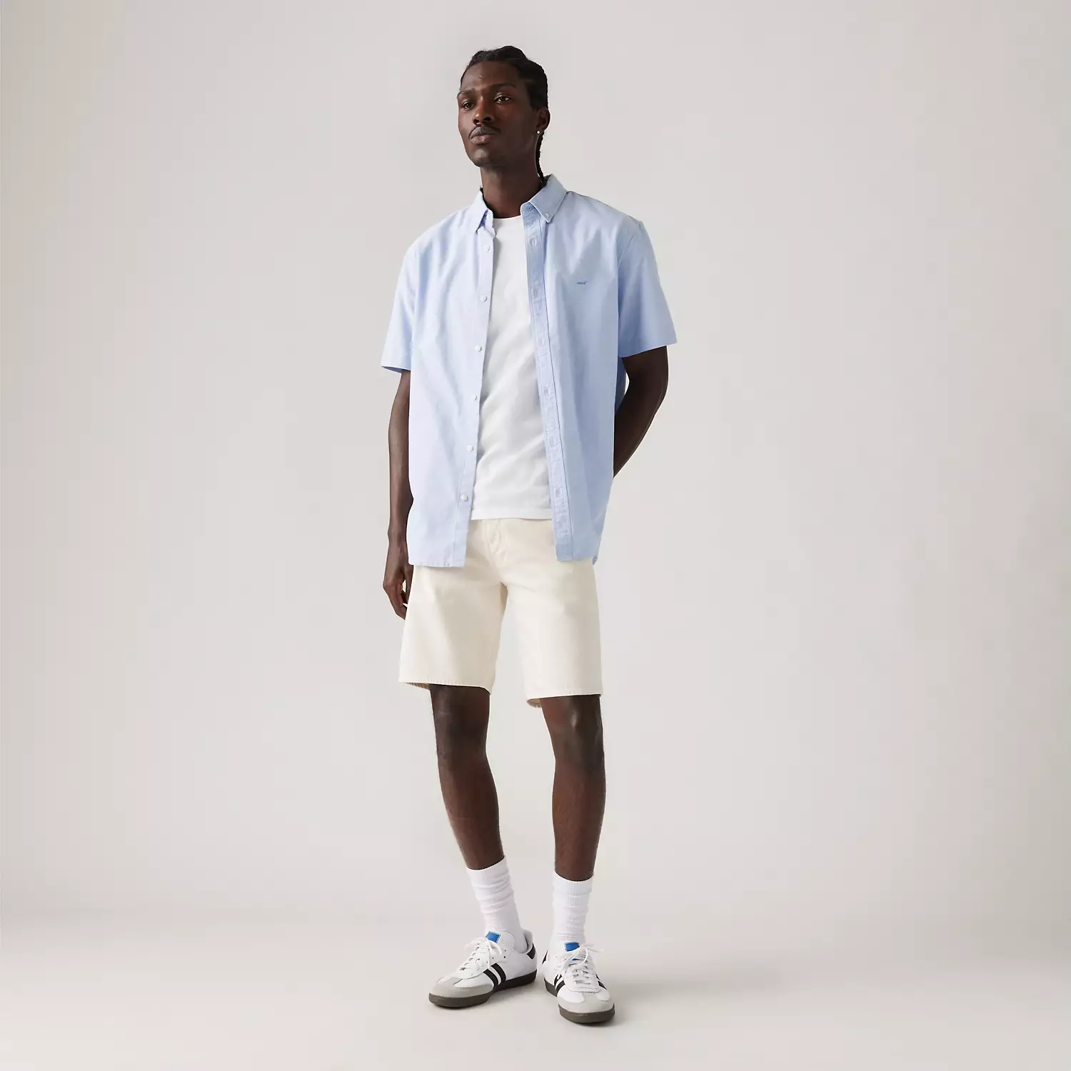 

501 Оригинальный крой Легкие 9-дюймовые мужские шорты Levi's, цвет Bright Smile - White