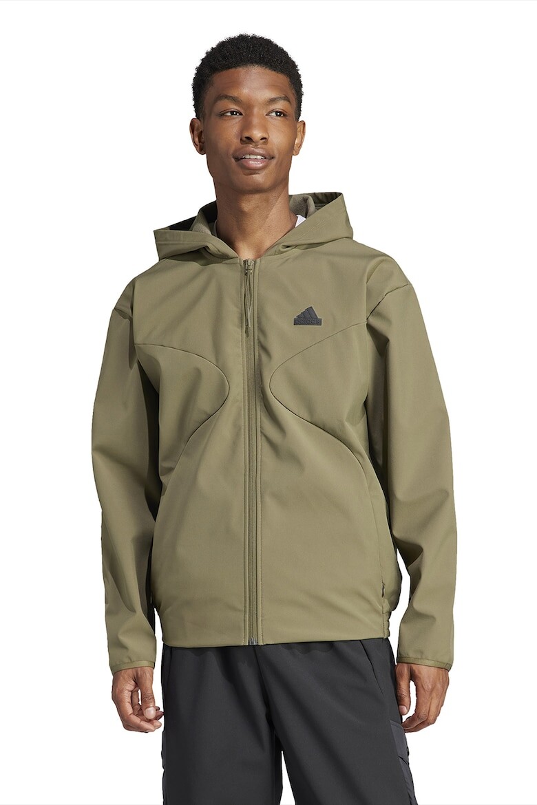 

Куртка на молнии City Escape Adidas Sportswear, зеленый