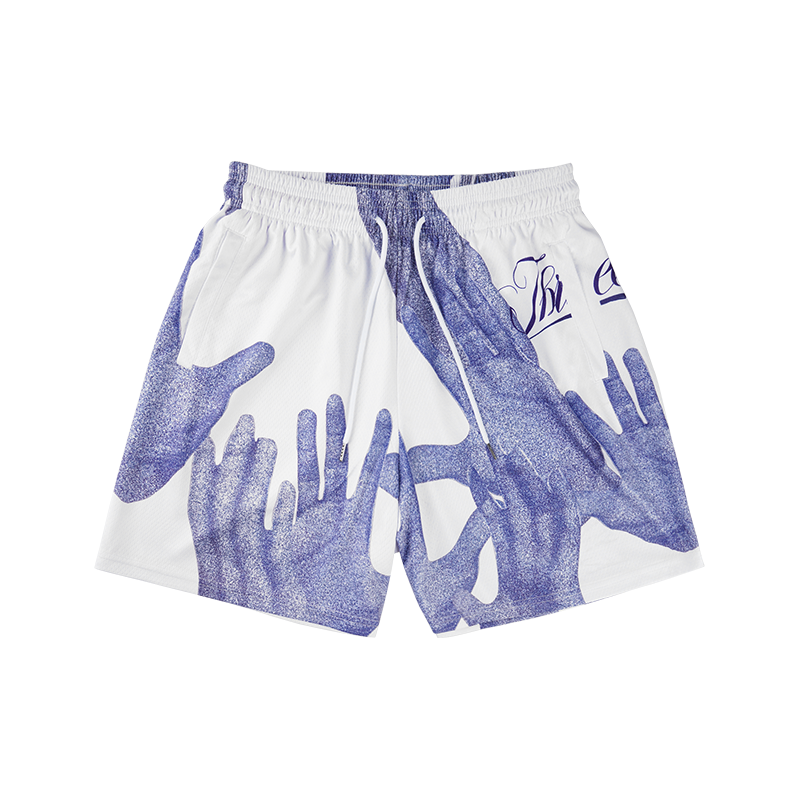 

Спортивные шорты Unisex летние Palm Team Theme тренировочные BKCXZICE, белый