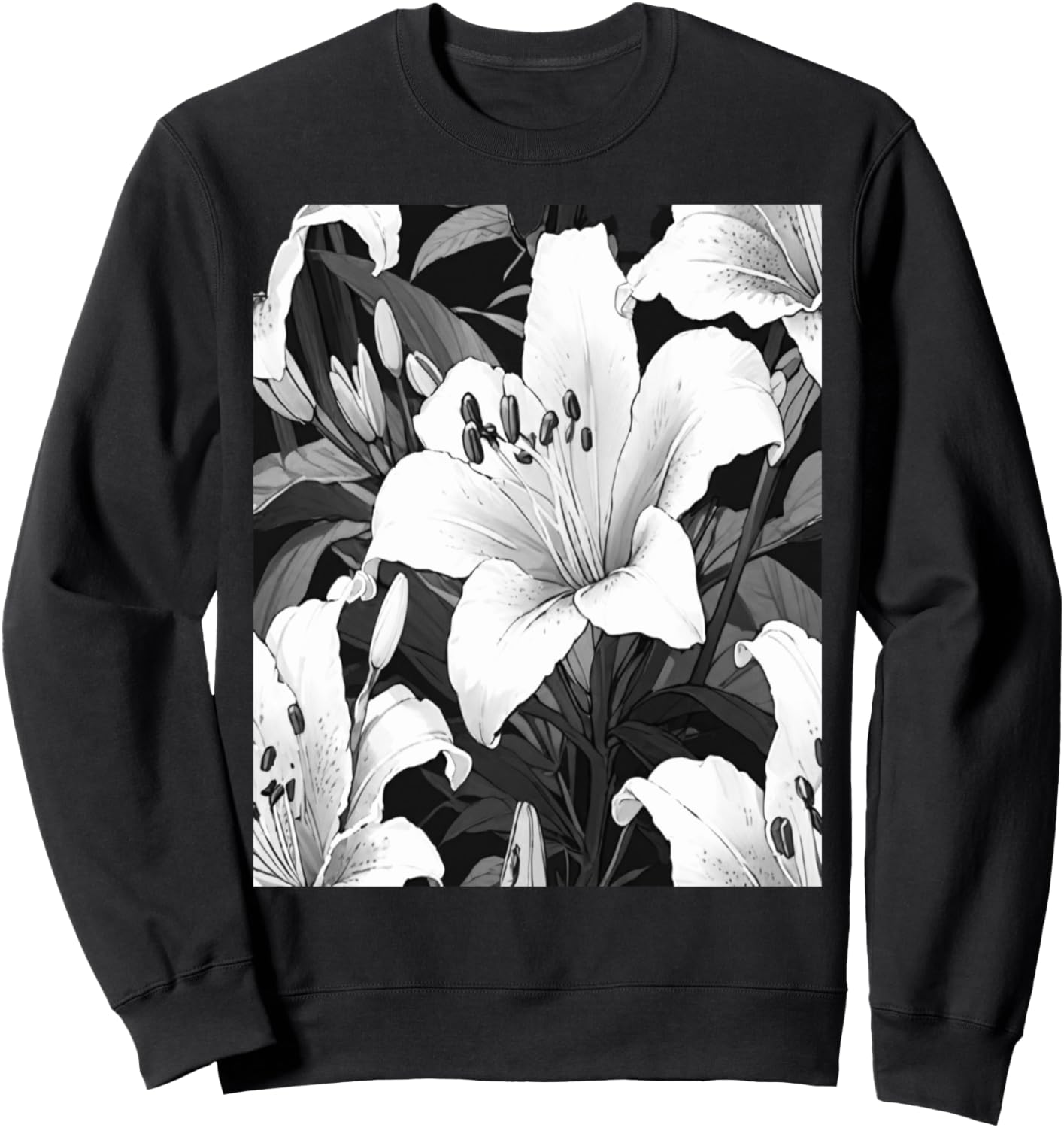 

Милая мультяшная лилия - толстовка PanfurWare LLC, черный