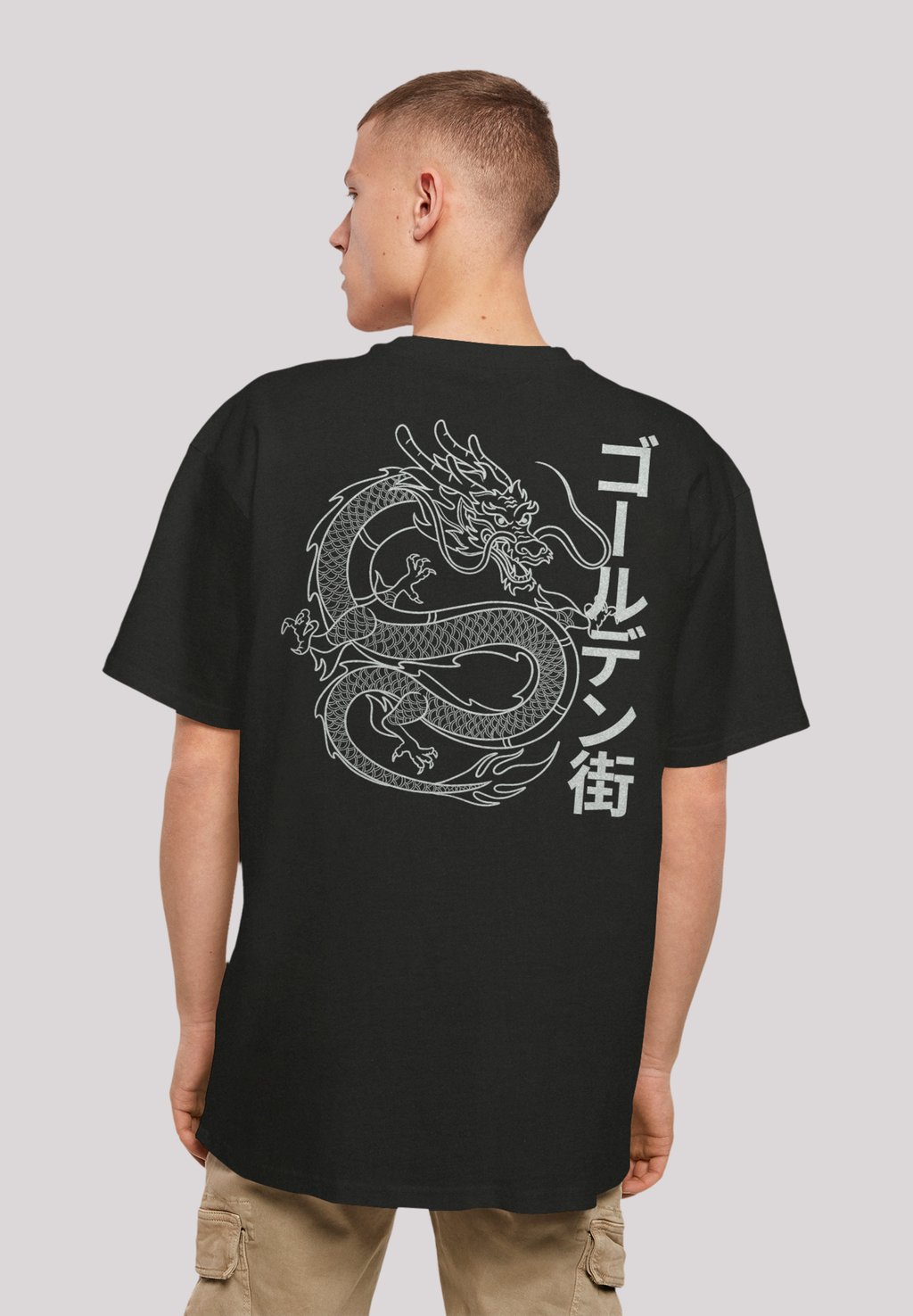 

Футболка с принтом DRACHE GOLDEN GAI F4NT4STIC, черный