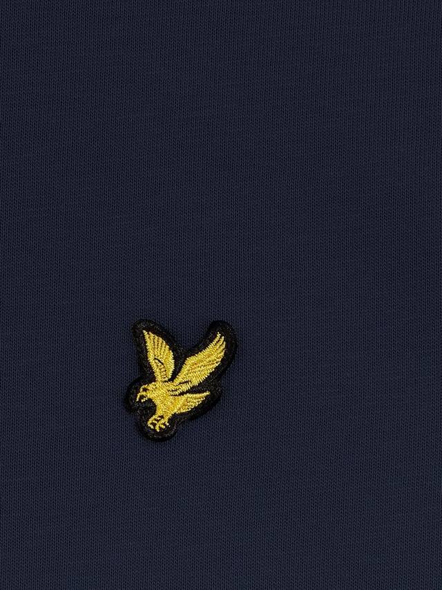 Детская однотонная футболка Lyle & Scott, Navy — фото 3