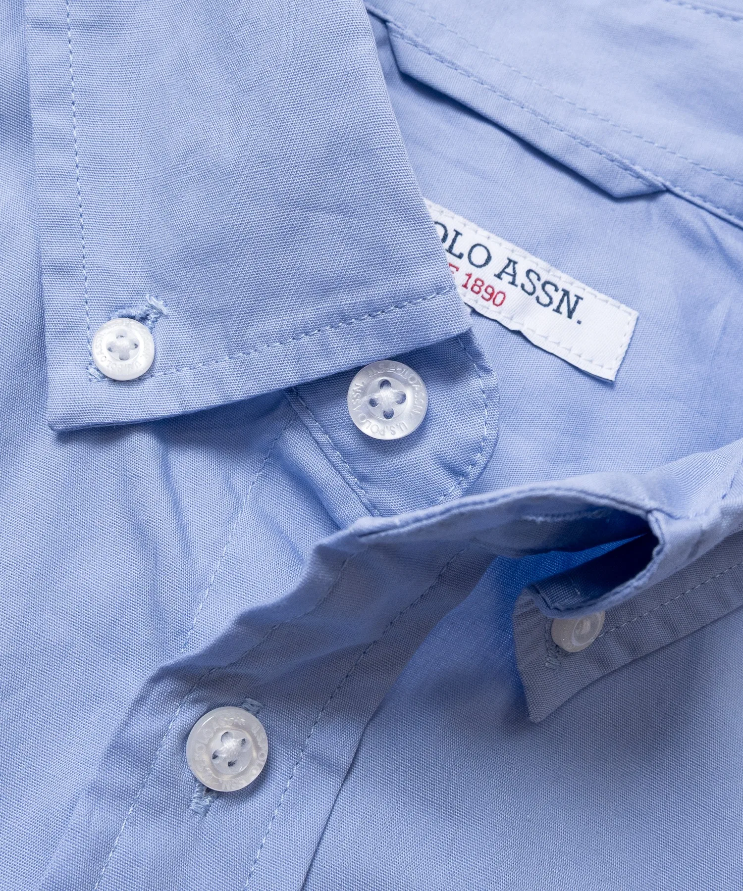 Мужская и женская рубашка U.S. POLO ASSN. с коротким рукавом и логотипом — фото 4